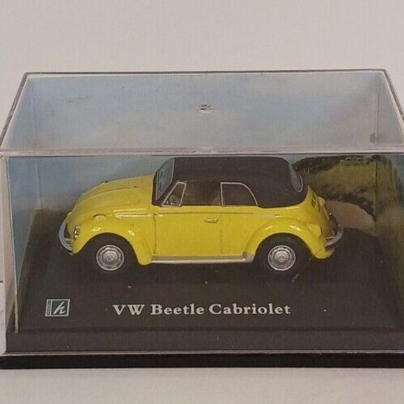 Hongwell Cararama Volkswagon Beetle Cabriolet VW Diecast Dida 1:72 Yellow - Picture 10 of 13